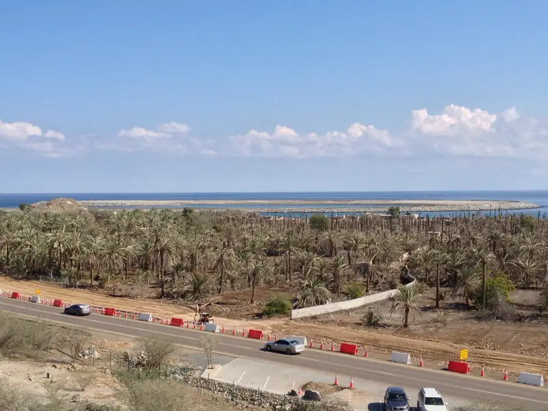 The Gulf of Oman coast at Fujairah